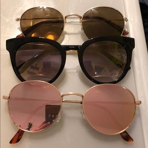 Guess, Madwell, and Pink reflection sunglasses